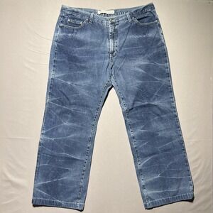 Versace Jeans Couture Women's‎ Wide Leg Baggy Blue Jeans High Rise 38x30